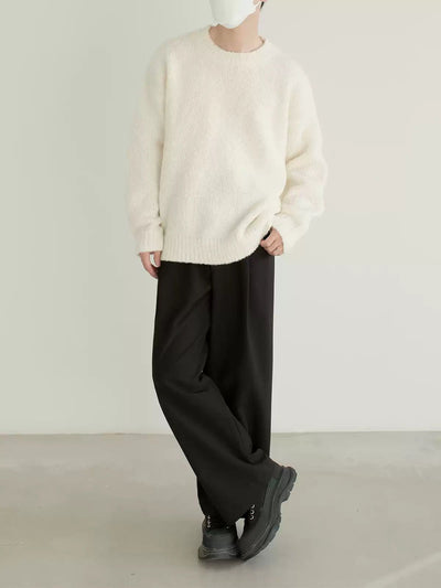 Zhou Comfy Ribbed Hem Sweater-korean-fashion-Sweater-Zhou's Closet-OH Garments