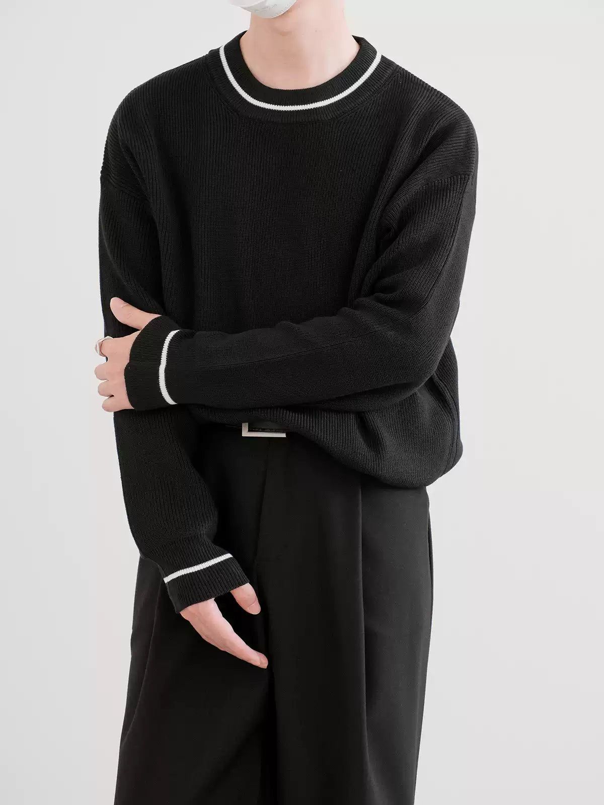 Zhou Cozy Ribbed Knit Mockneck-korean-fashion-Mockneck-Zhou's Closet-OH Garments