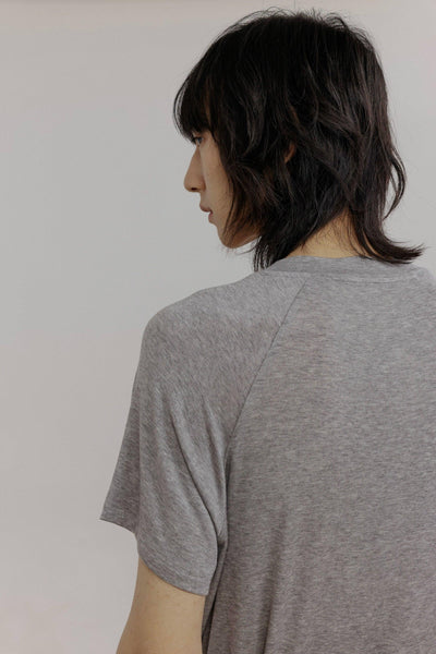 Zhou Cross-Neck Raglan Sleeve T-Shirt-korean-fashion-T-Shirt-Zhou's Closet-OH Garments