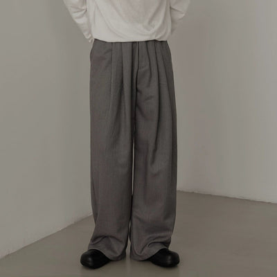 Zhou Drape Pleated Trousers-korean-fashion-Trousers-Zhou's Closet-OH Garments