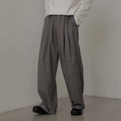 Zhou Drape Pleated Trousers-korean-fashion-Trousers-Zhou's Closet-OH Garments