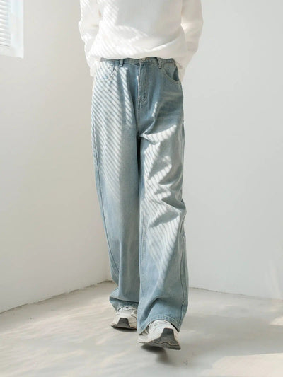 Zhou Drapey Bootcut Versatile Jeans-korean-fashion-Jeans-Zhou's Closet-OH Garments