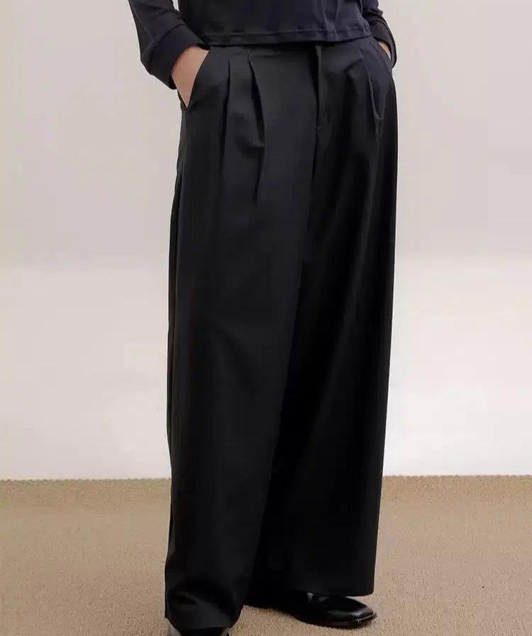 Zhou Drapey Flow Wide Pants-korean-fashion-Pants-Zhou's Closet-OH Garments