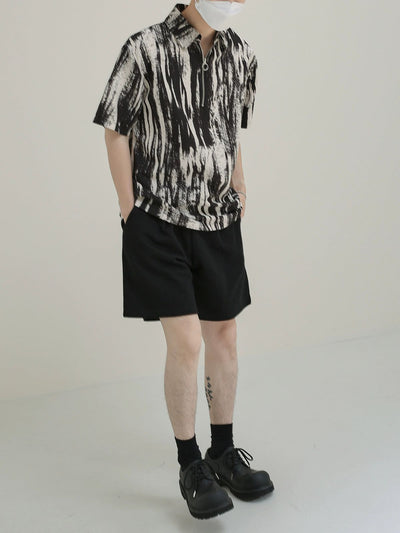 Zhou Drawstring Comfty Sweat Shorts-korean-fashion-Shorts-Zhou's Closet-OH Garments