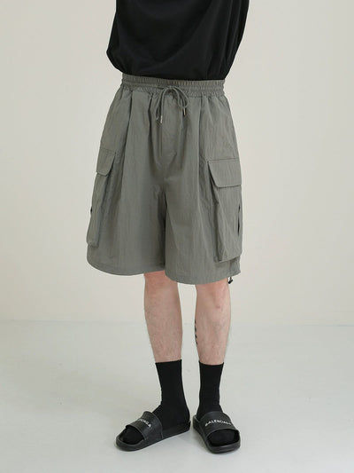 Zhou Drawstring Parachute Style Shorts-korean-fashion-Shorts-Zhou's Closet-OH Garments