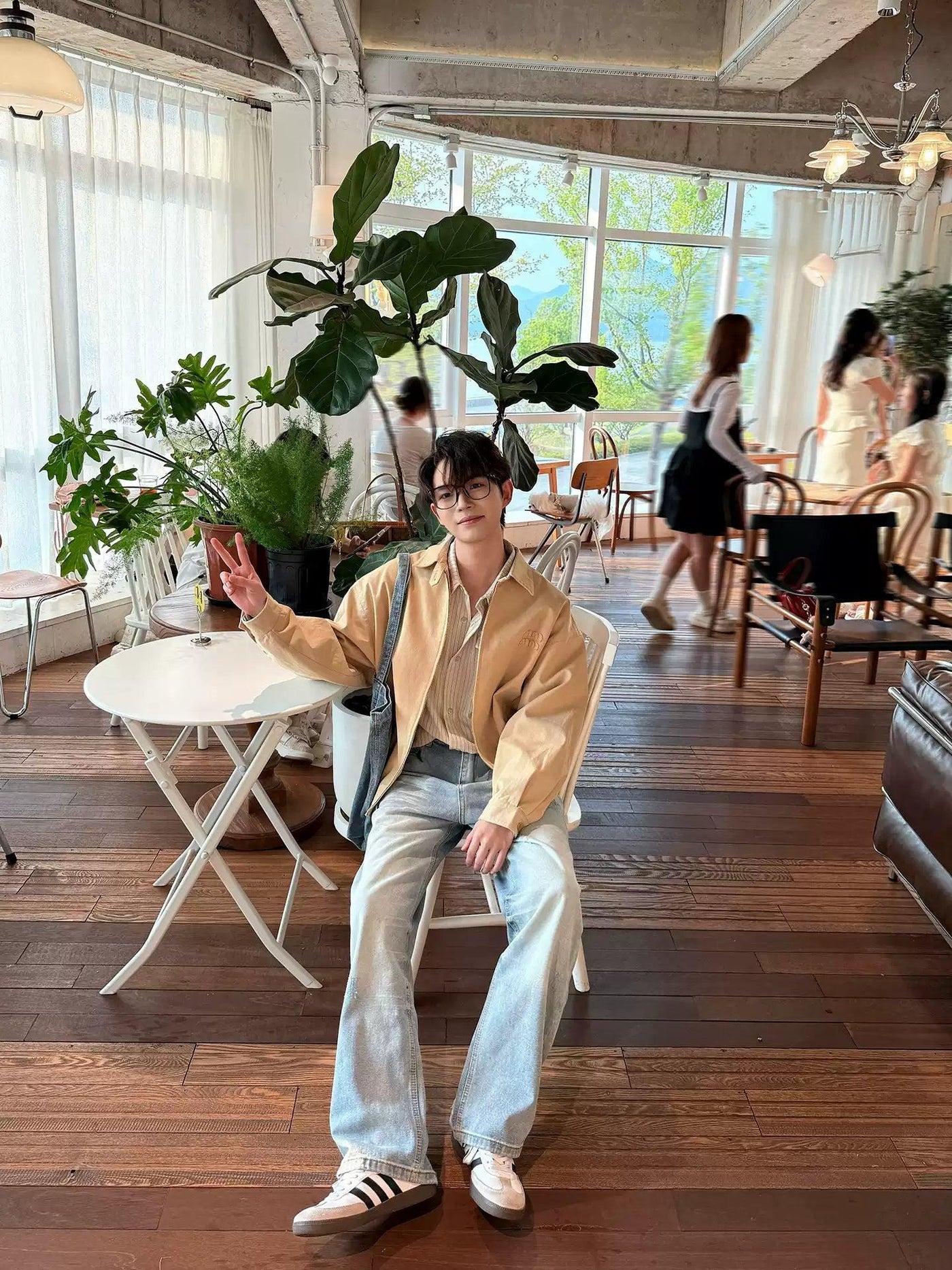 Zhou Embroidered Full-Zip Jacket-korean-fashion-Jacket-Zhou's Closet-OH Garments