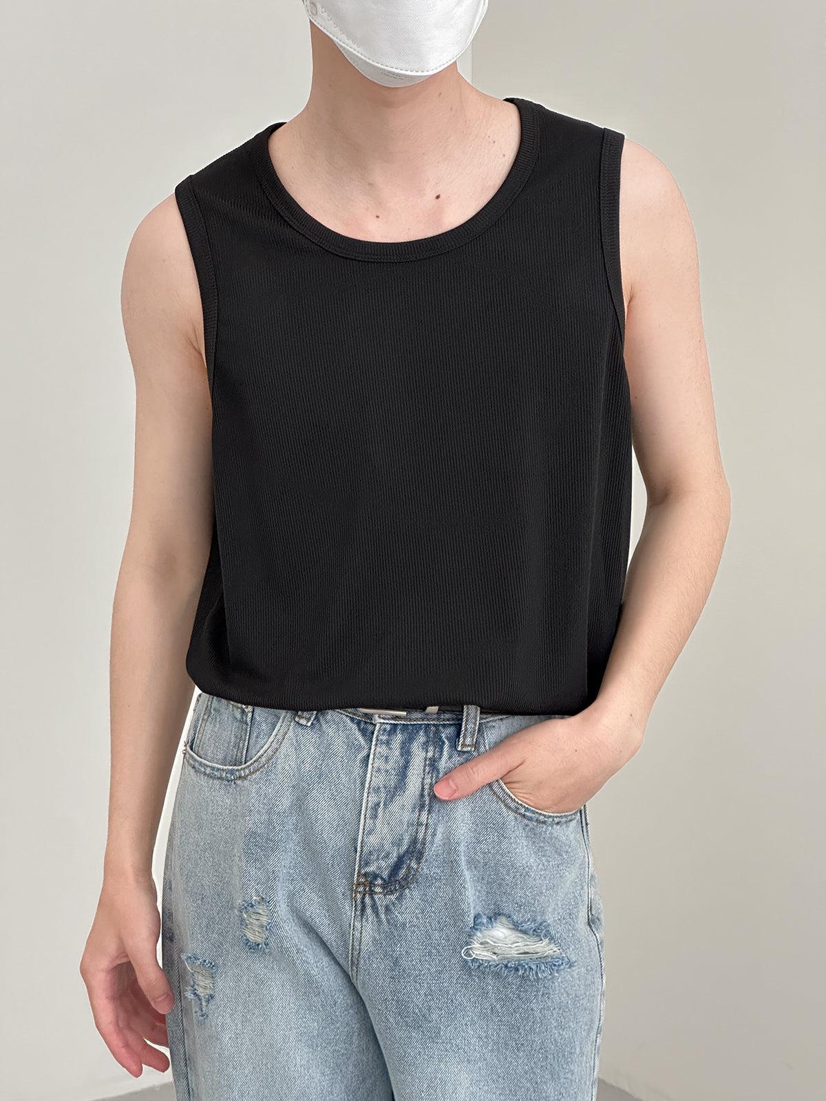 Zhou Essential Classic Relaxed Fit Tank Top-korean-fashion-Tank Top-Zhou's Closet-OH Garments