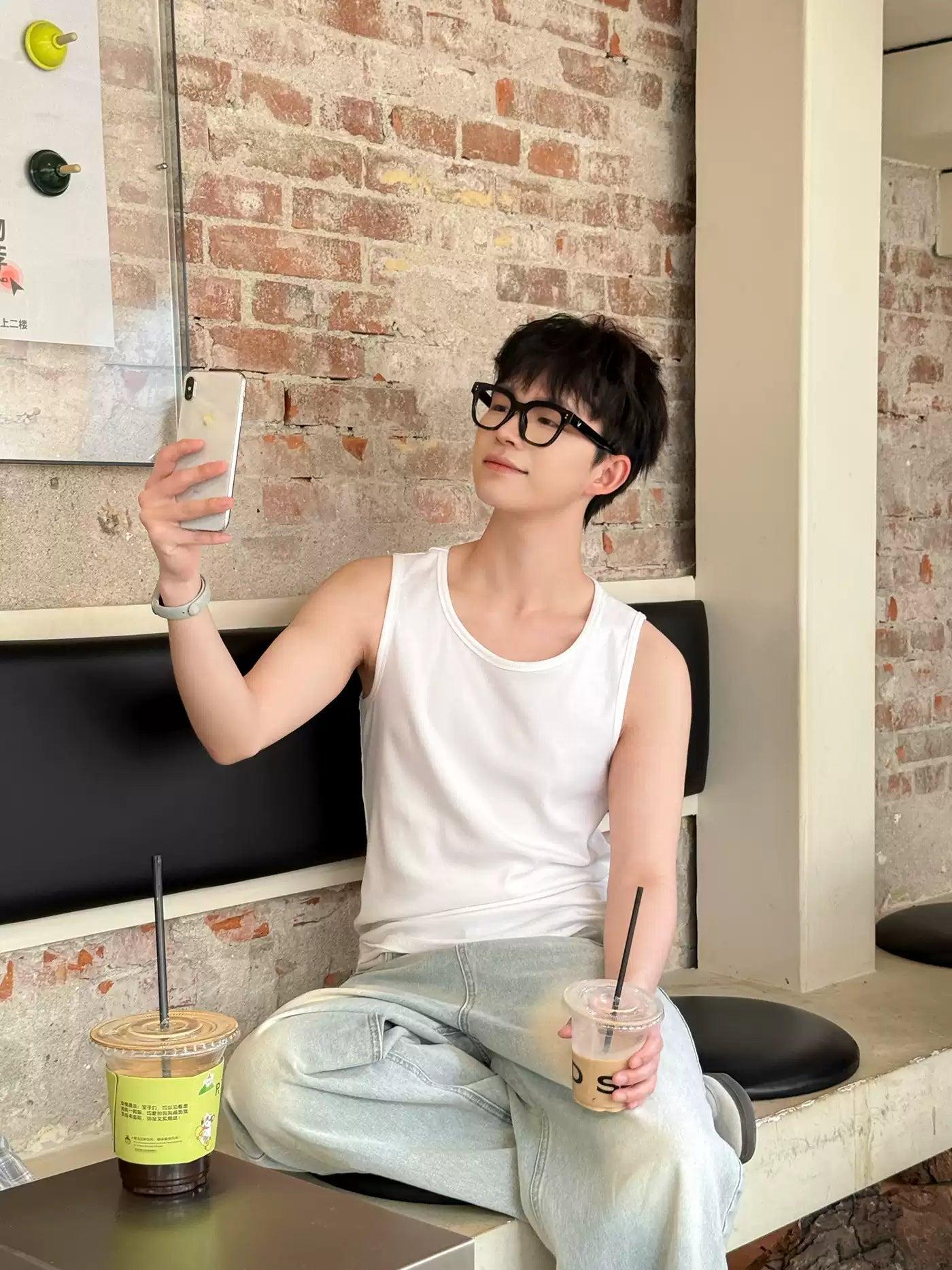 Zhou Essential Regular Fit Tank Top-korean-fashion-Tank Top-Zhou's Closet-OH Garments