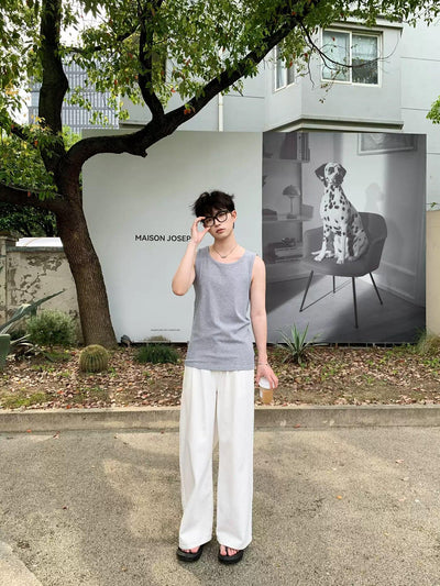 Zhou Essential Regular Fit Tank Top-korean-fashion-Tank Top-Zhou's Closet-OH Garments