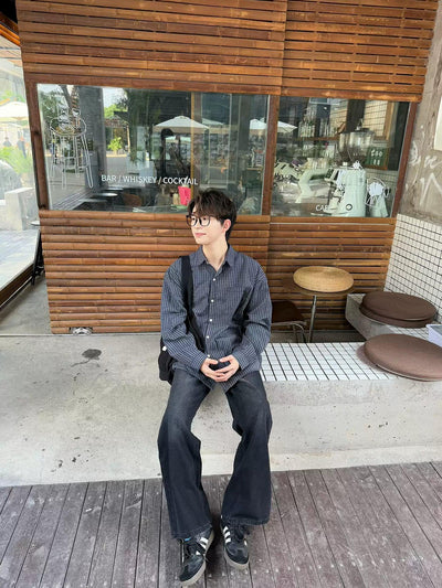 Zhou Faded Effect Straight Leg Jeans-korean-fashion-Jeans-Zhou's Closet-OH Garments