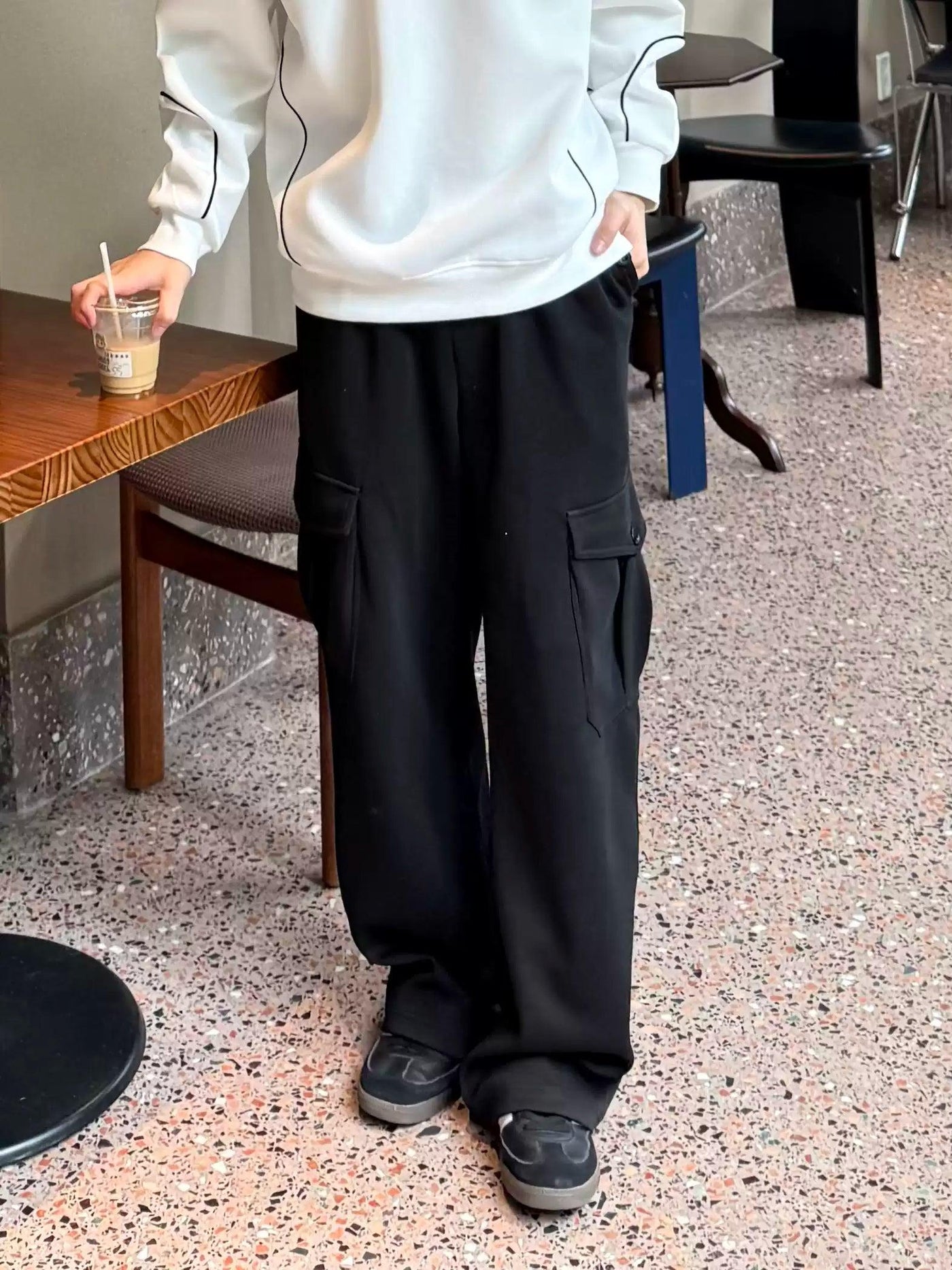 Zhou Flap Pocket Cozy Sweatpants-korean-fashion-Pants-Zhou's Closet-OH Garments