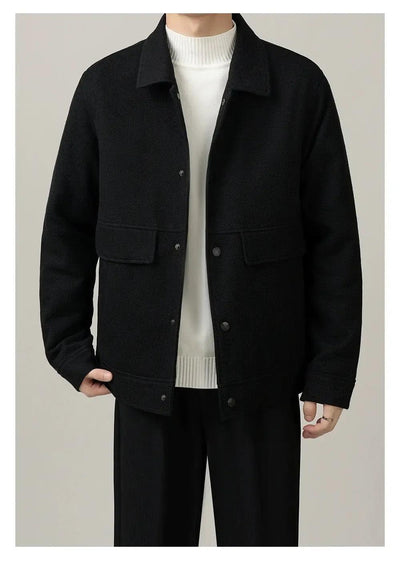 Zhou Flap Pockets Waffle Textured Jacket-korean-fashion-Jacket-Zhou's Closet-OH Garments