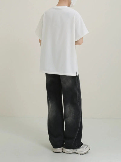 Zhou Folded Side Effect T-Shirt-korean-fashion-T-Shirt-Zhou's Closet-OH Garments