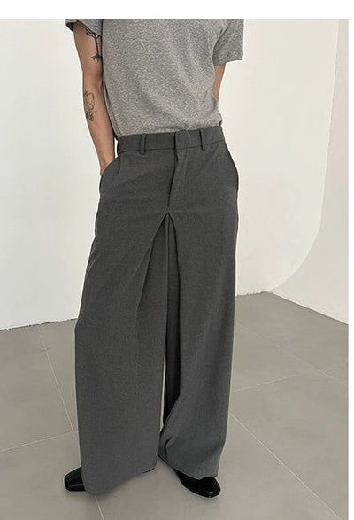 Zhou Formal Roomy Suit Pants-korean-fashion-Pants-Zhou's Closet-OH Garments