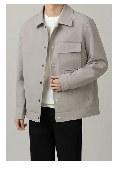 Zhou Front Flap Breast Pocket Jacket-korean-fashion-Jacket-Zhou's Closet-OH Garments