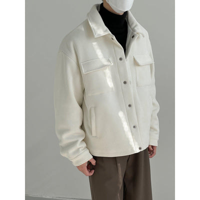 Zhou Front Pocket Flaps Jacket-korean-fashion-Jacket-Zhou's Closet-OH Garments