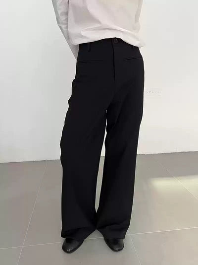 Zhou Front Pocket Slim Fit Trousers-korean-fashion-Trousers-Zhou's Closet-OH Garments