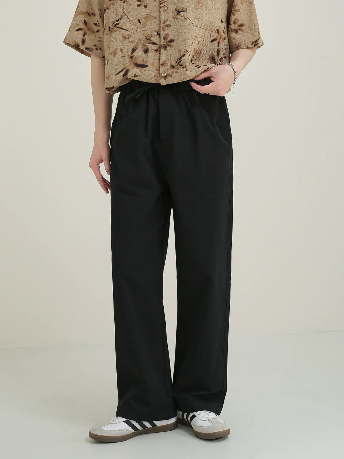 Zhou Gartered Versatile Bootcut Pants-korean-fashion-Pants-Zhou's Closet-OH Garments