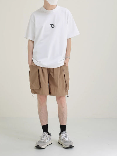 Zhou Geometric Letter T-Shirt-korean-fashion-T-Shirt-Zhou's Closet-OH Garments