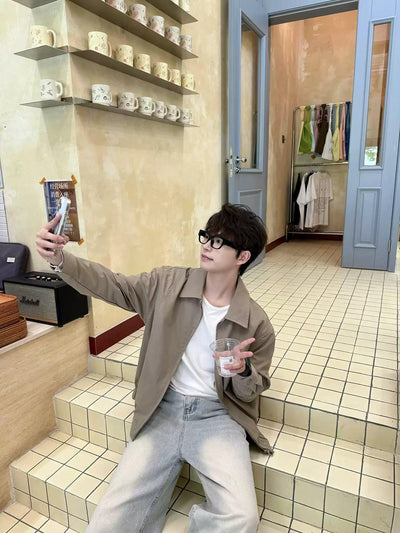 Zhou Harrington Full-Zip Jacket-korean-fashion-Jacket-Zhou's Closet-OH Garments