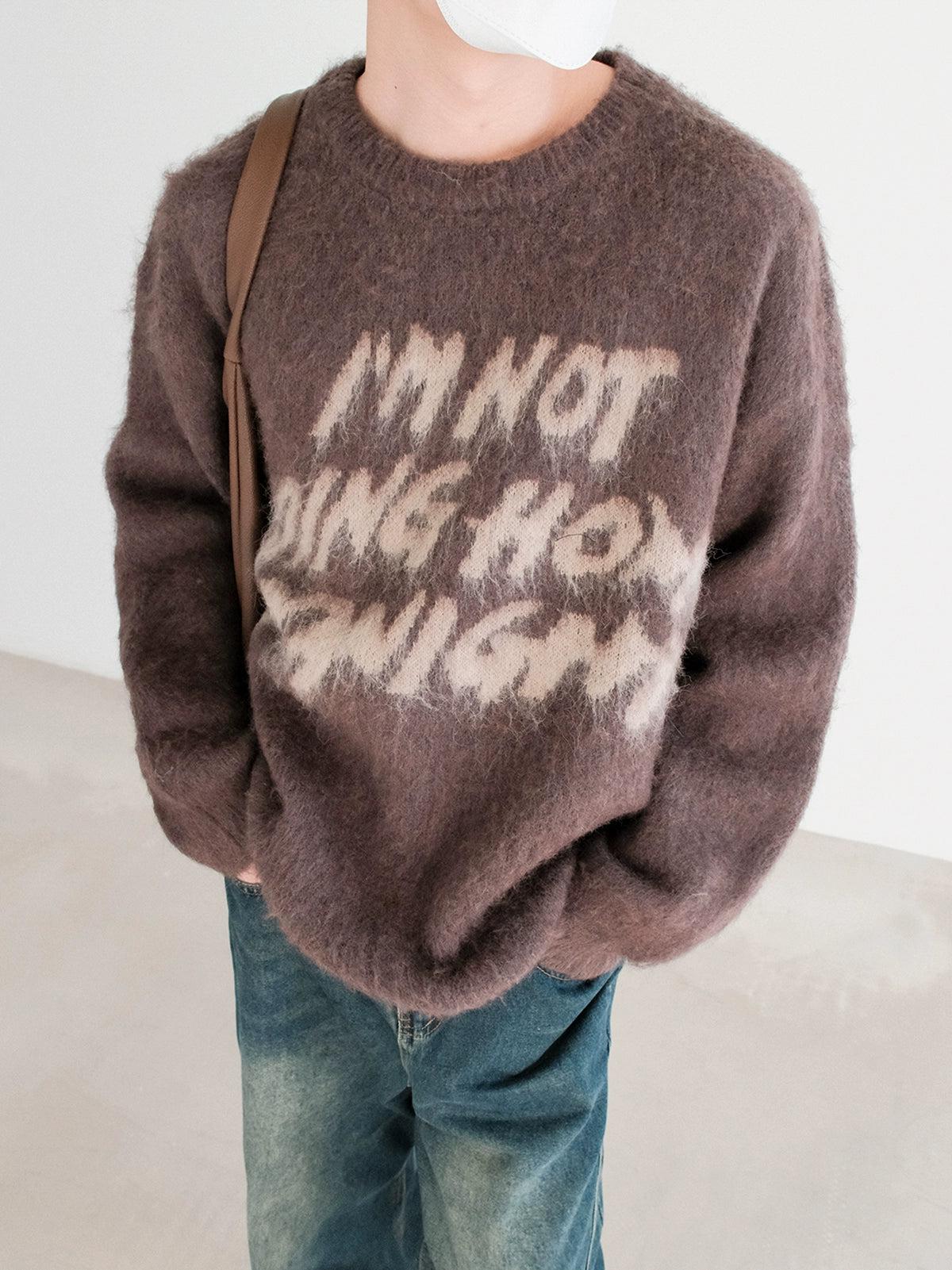 Zhou I'm Not Going Home Tonight Sweater-korean-fashion-Sweater-Zhou's Closet-OH Garments