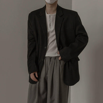 Zhou Lapel Versatile Blazer-korean-fashion-Blazer-Zhou's Closet-OH Garments