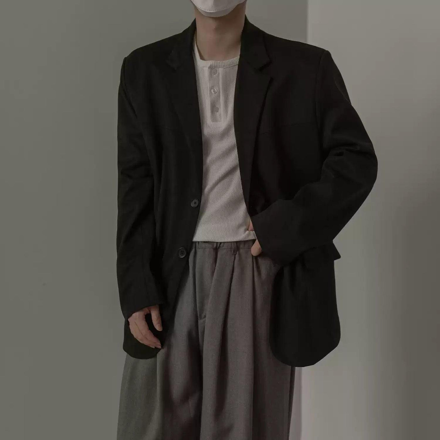 Zhou Lapel Versatile Blazer-korean-fashion-Blazer-Zhou's Closet-OH Garments