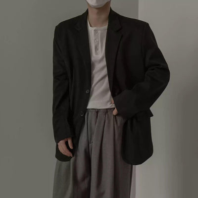 Zhou Lapel Versatile Blazer-korean-fashion-Blazer-Zhou's Closet-OH Garments