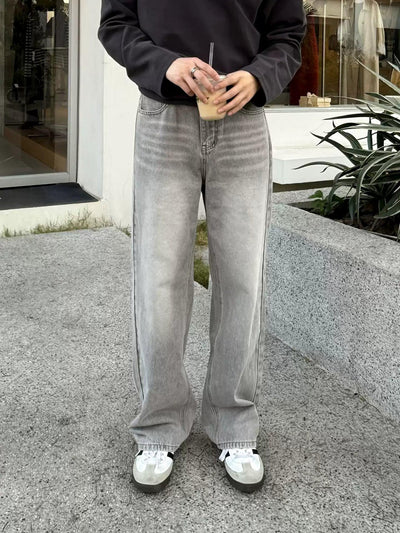 Zhou Light Washed Straight Leg Jeans-korean-fashion-Jeans-Zhou's Closet-OH Garments