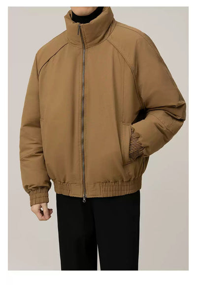 Zhou Lightweight Stand Collar Down Jacket-korean-fashion-Jacket-Zhou's Closet-OH Garments