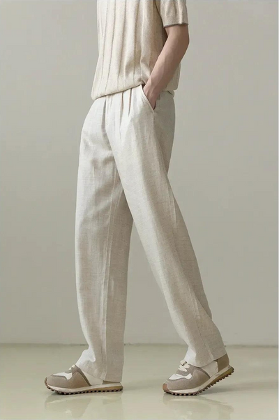 Zhou Linen Straight Leg Pants-korean-fashion-Pants-Zhou's Closet-OH Garments