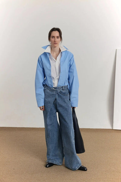 Zhou Loose Cut Solid Color Shirt-korean-fashion-Shirt-Zhou's Closet-OH Garments