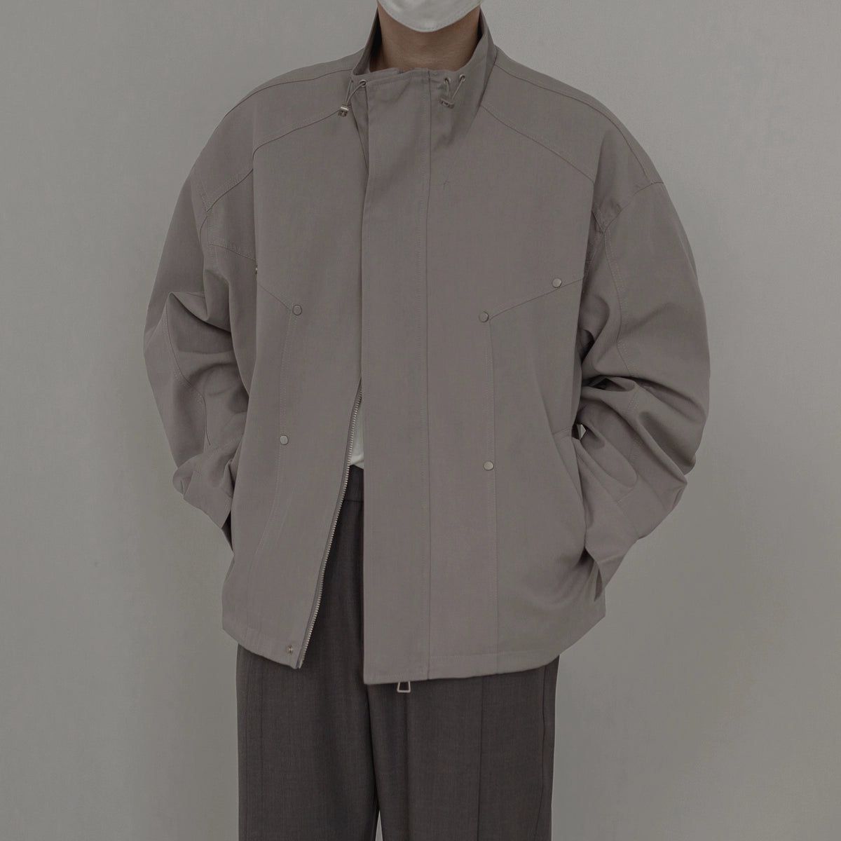 Zhou Loose Fit Workwear Jacket-korean-fashion-Jacket-Zhou's Closet-OH Garments