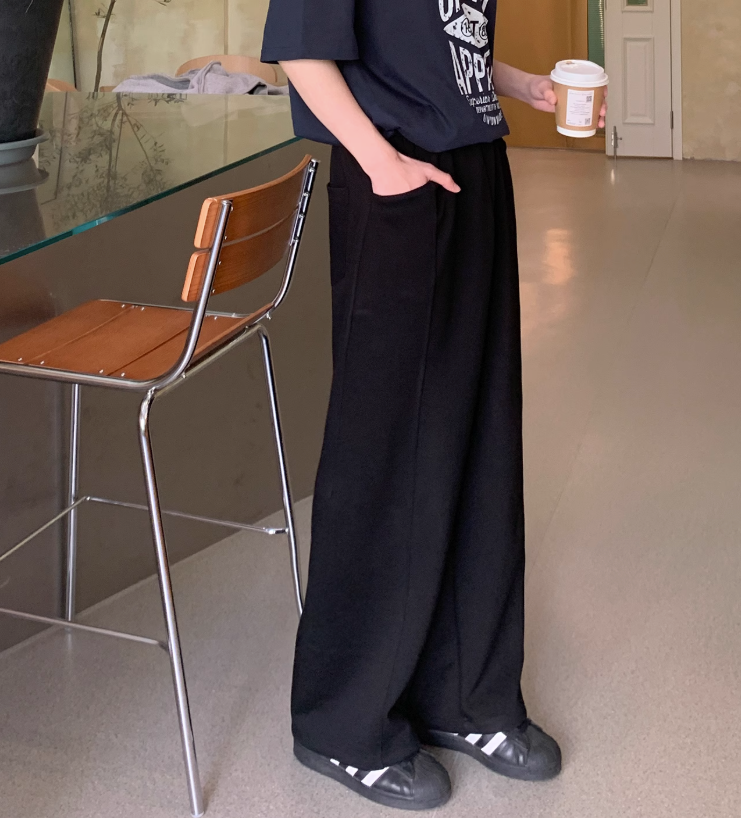 Zhou Mid-Seamed Comfy Sweatpants-korean-fashion-Pants-Zhou's Closet-OH Garments