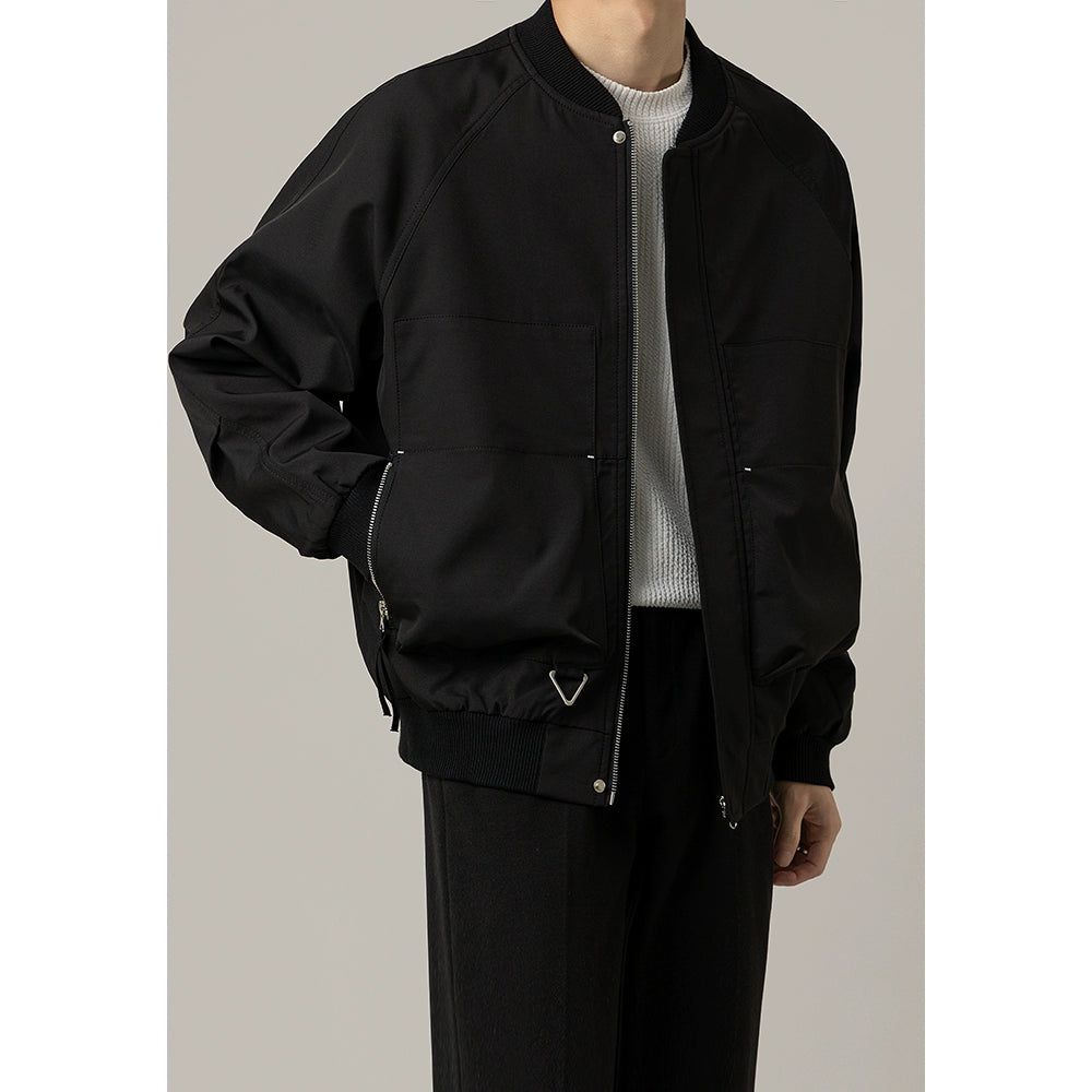 Zhou Minimal Detail Workwear Jacket-korean-fashion-Jacket-Zhou's Closet-OH Garments