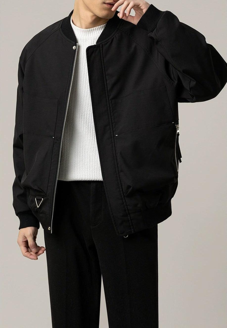 Zhou Minimal Detail Workwear Jacket-korean-fashion-Jacket-Zhou's Closet-OH Garments