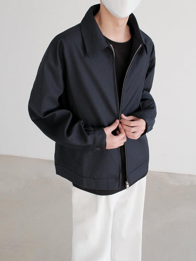 Zhou Minimal Solid Color Jacket-korean-fashion-Jacket-Zhou's Closet-OH Garments