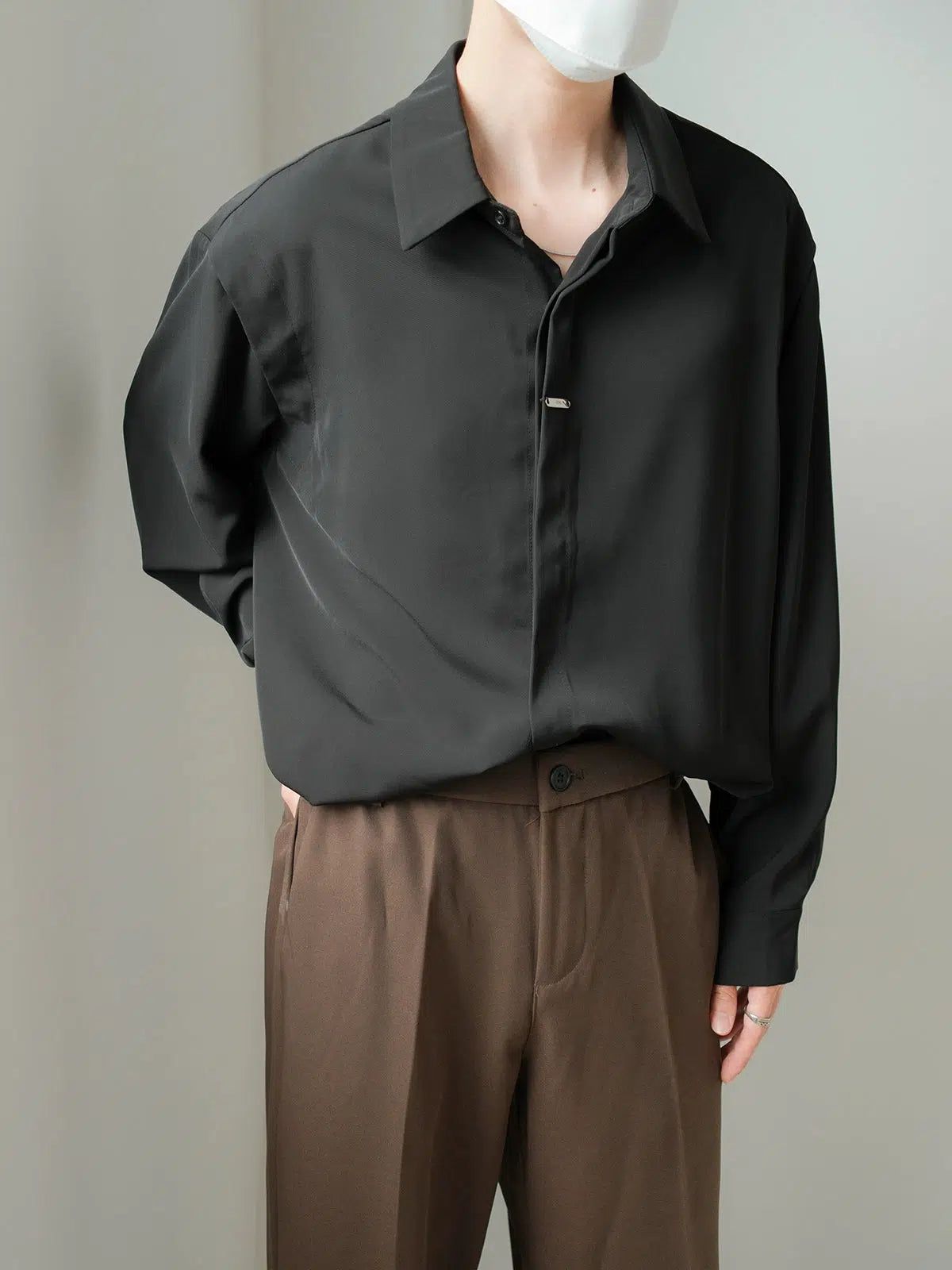 Zhou Minimalist Casual Shirt-korean-fashion-Shirt-Zhou's Closet-OH Garments