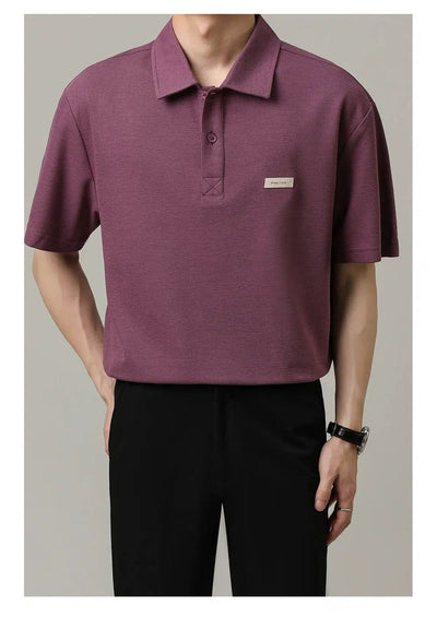 Zhou Neat Versatile Style Polo-korean-fashion-Polo-Zhou's Closet-OH Garments