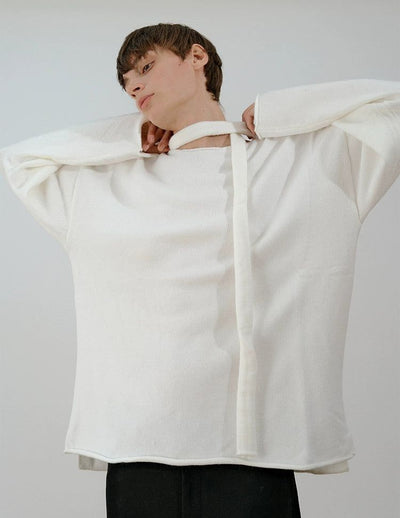 Zhou Neck or Waist Tie Sweater-korean-fashion-Sweater-Zhou's Closet-OH Garments