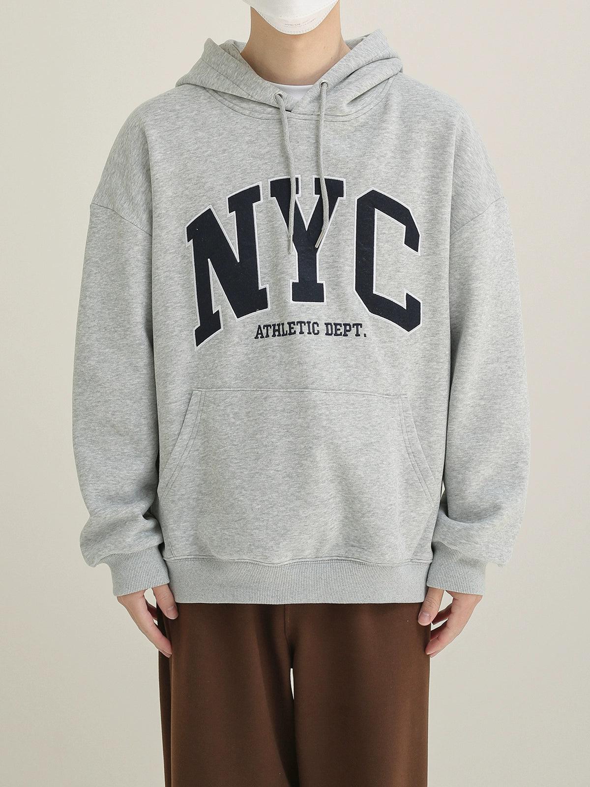 Zhou NYC Text Casual Hoodie-korean-fashion-Hoodie-Zhou's Closet-OH Garments