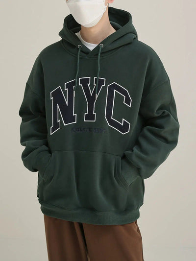 Zhou NYC Text Casual Hoodie-korean-fashion-Hoodie-Zhou's Closet-OH Garments