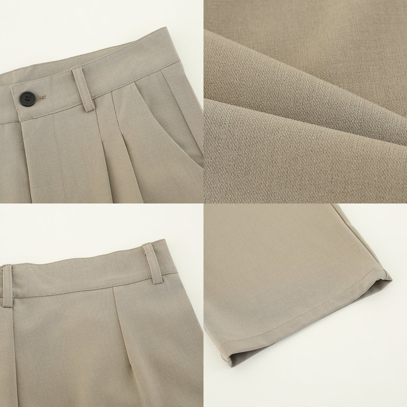 Zhou Office Minimal Folds Flow Trousers-korean-fashion-Pants-Zhou's Closet-OH Garments