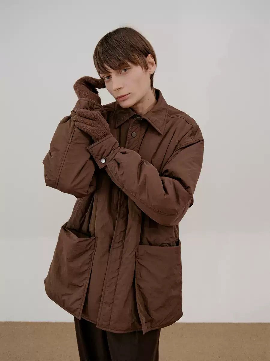 Zhou Oversized Pocket Puffer Jacket-korean-fashion-Jacket-Zhou's Closet-OH Garments