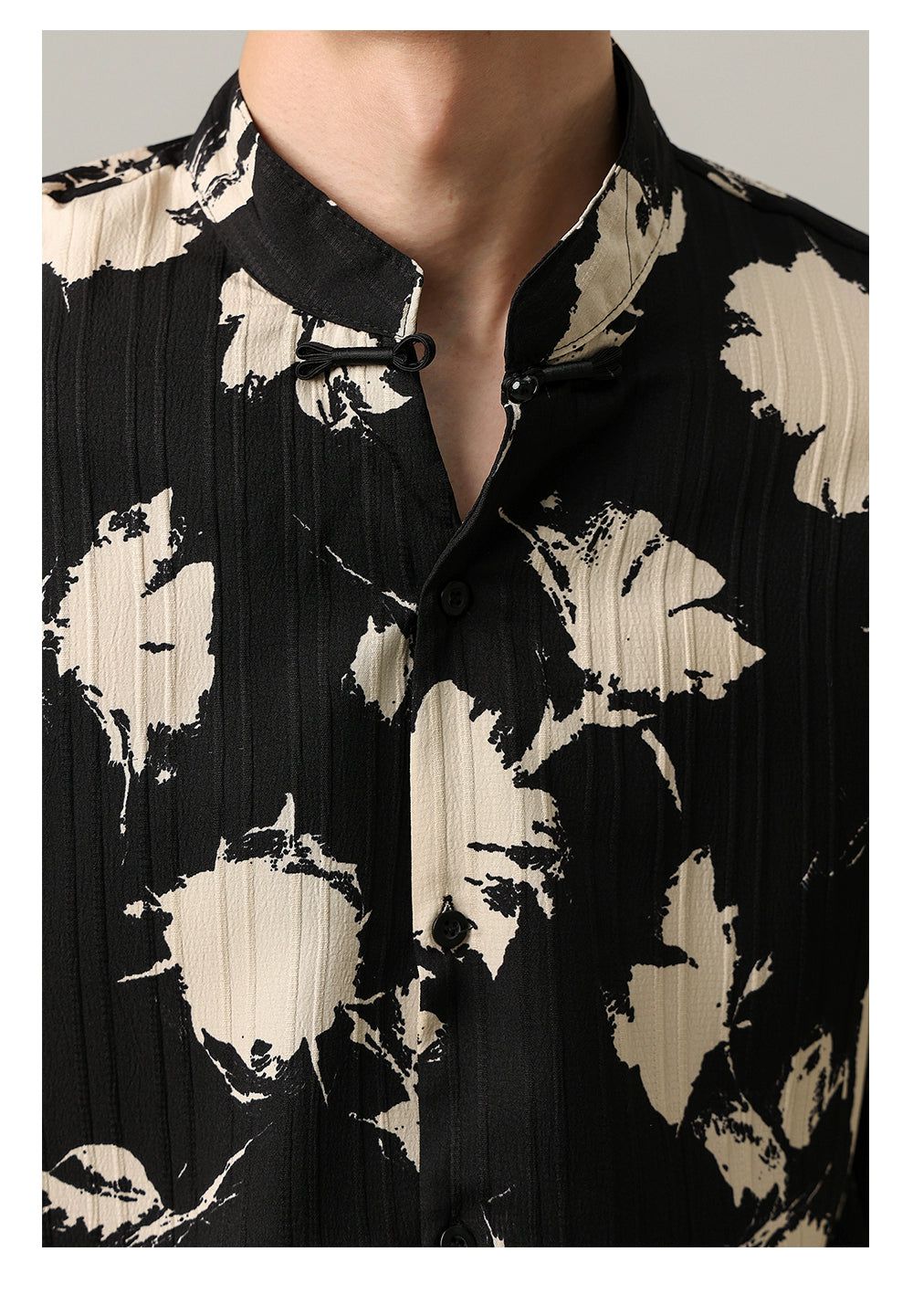 Zhou Paint Splashes Textured Shirt-korean-fashion-Shirt-Zhou's Closet-OH Garments