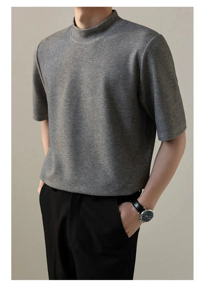 Zhou Plain Cozy Fit Mockneck-korean-fashion-Mockneck-Zhou's Closet-OH Garments