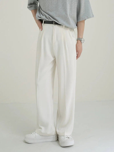 Zhou Pleated Seam Lines Trousers-korean-fashion-Trousers-Zhou's Closet-OH Garments