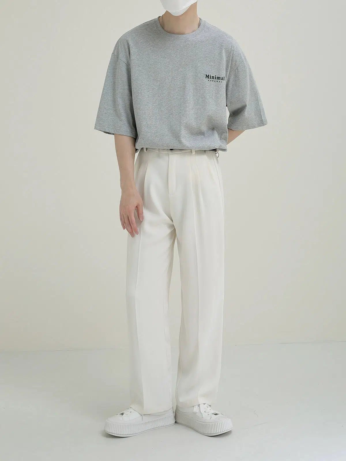 Zhou Pleated Seam Lines Trousers-korean-fashion-Trousers-Zhou's Closet-OH Garments