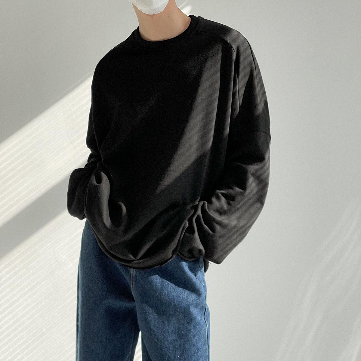 Zhou Raw Seams Crewneck-korean-fashion-Crewneck-Zhou's Closet-OH Garments