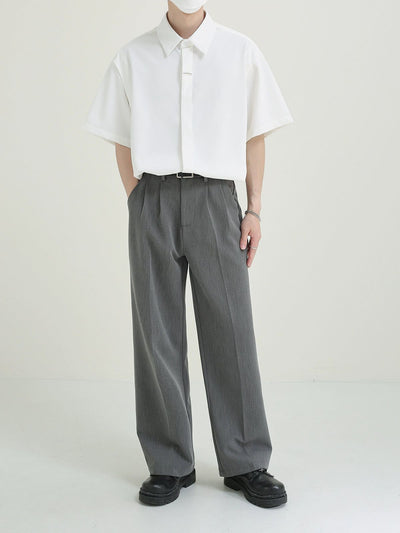 Zhou Relaxed Fit Neat Shirt-korean-fashion-Shirt-Zhou's Closet-OH Garments